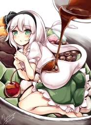 Youmu Sperm Salad. Just the right amount of sauce poured..