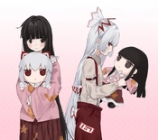 __fujiwara_no_mokou_and_houraisan_kaguya_touhou_drawn_by_trmkthanks__e40cf96364177336aaf896e4f8051987.jpg